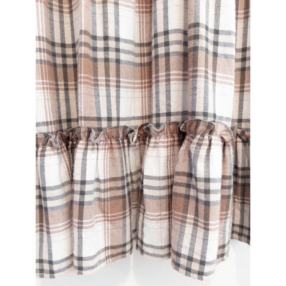 The Nines Plaid Babydoll Dress Women S Cottagecore Western Flannel Grunge NWT - Picture 8 of 8